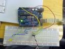 Arduino connected to light sensor